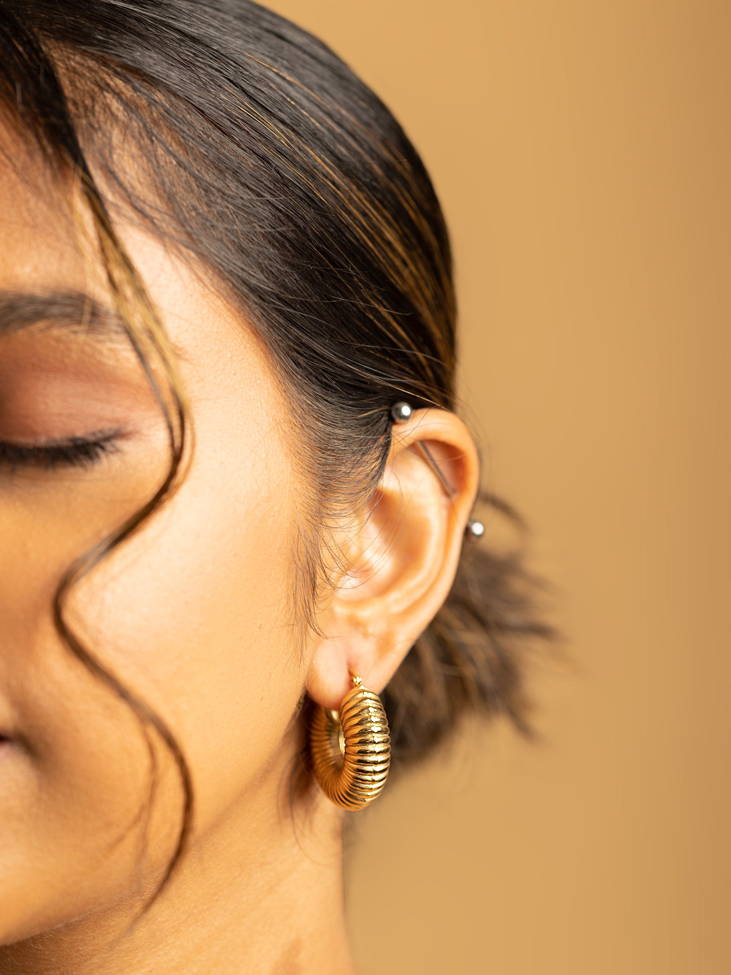 SENTI HOOPS | 18K Gold - LILÈ - Earring - LILÈ - online jewellery store - jewelry online - affordable jewellery online Australia