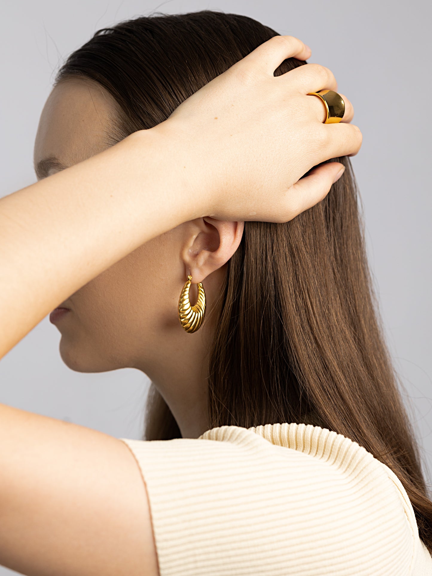 KADOMA HOOPS | 18K Gold - LILÈ - Earring - LILÈ - online jewellery store - jewelry online - affordable jewellery online Australia