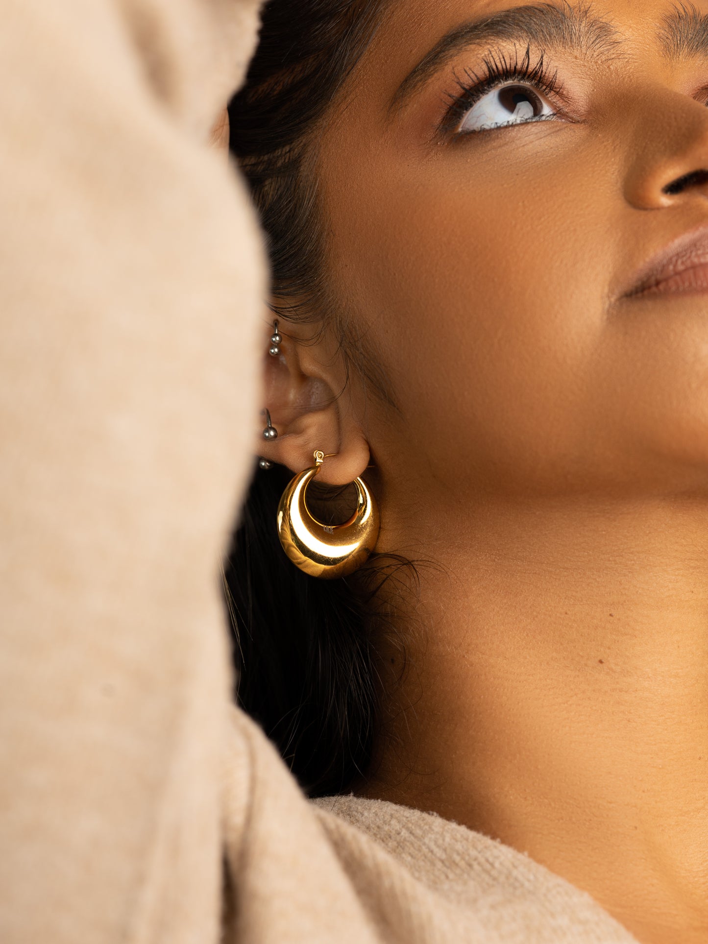 ZAHRA HOOPS | 18K Gold - LILÈ - Earring - LILÈ - online jewellery store - jewelry online - affordable jewellery online Australia