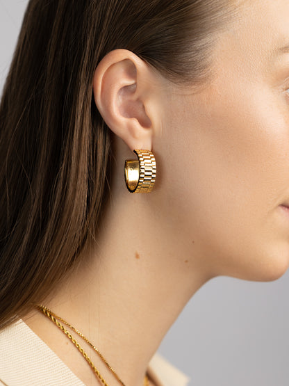 ZANZI HOOPS | 18K Gold - LILÈ - Earring - LILÈ - online jewellery store - jewelry online - affordable jewellery online Australia