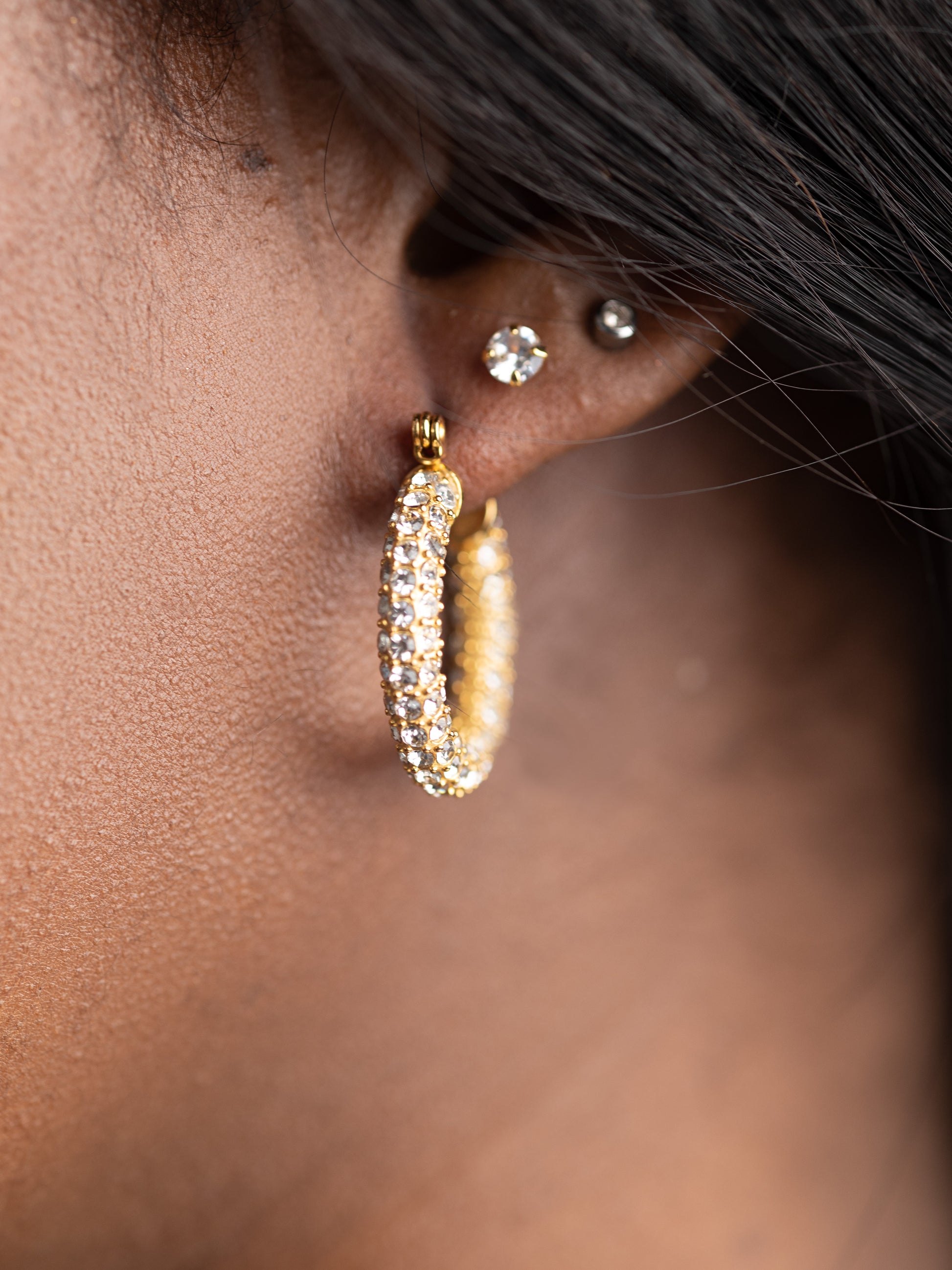 YASMIN HOOPS | 18K Gold - LILÈ - Earring - LILÈ - online jewellery store - jewelry online - affordable jewellery online Australia