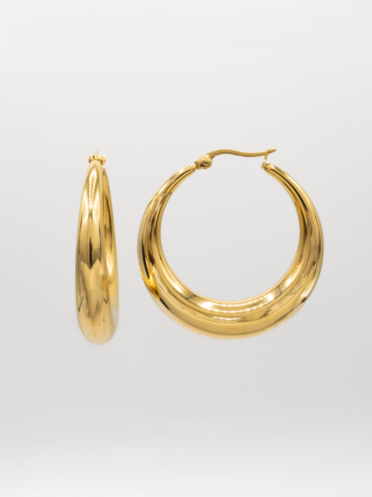 TIAGO HOOPS | 18K Gold - LILÈ - Earring - LILÈ - online jewellery store - jewelry online - affordable jewellery online Australia
