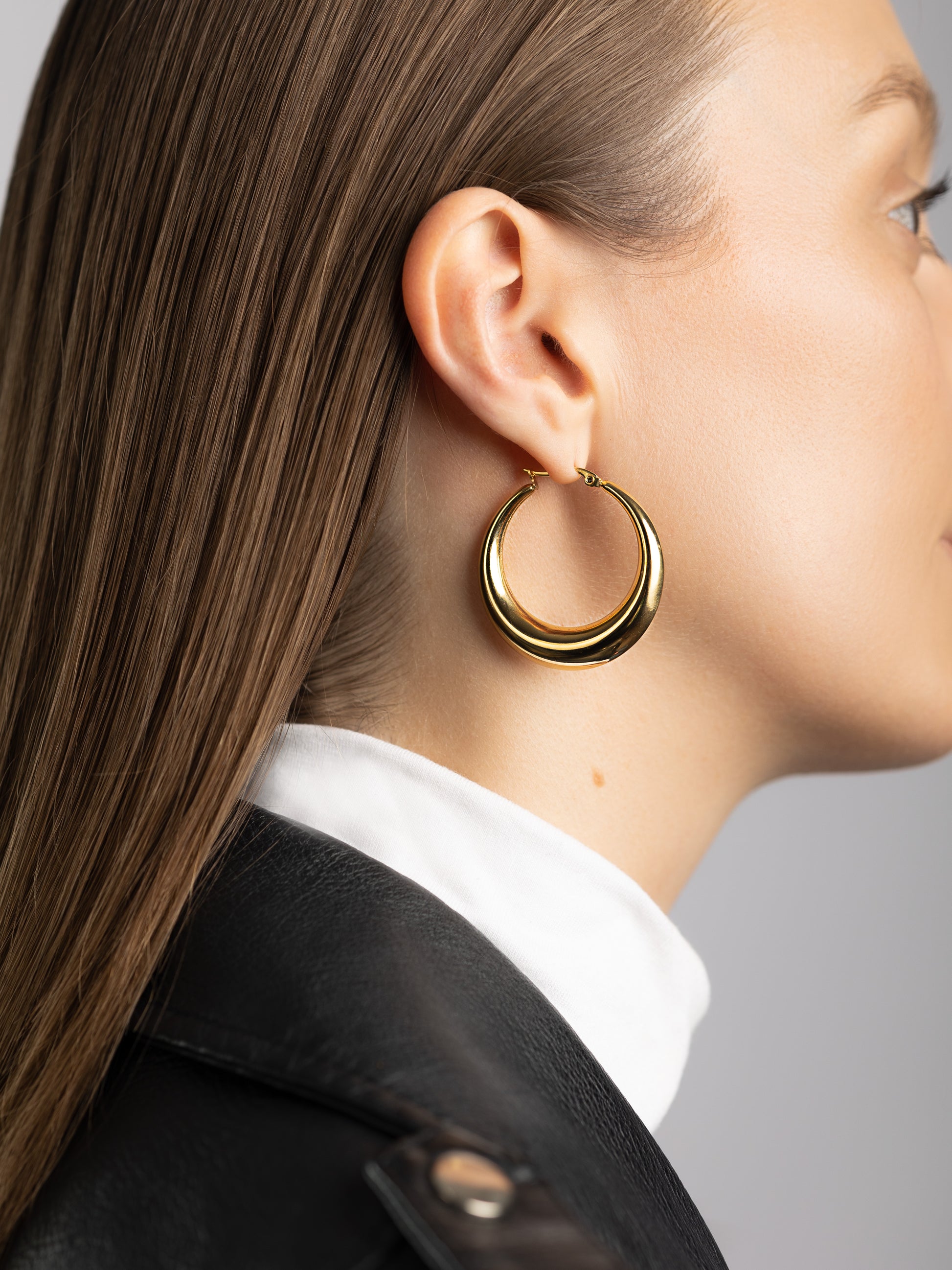 TIAGO HOOPS | 18K Gold - LILÈ - Earring - LILÈ - online jewellery store - jewelry online - affordable jewellery online Australia