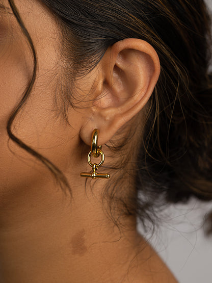 JUNIE HOOPS | 18K Gold - LILÈ - Earring - LILÈ - online jewellery store - jewelry online - affordable jewellery online Australia