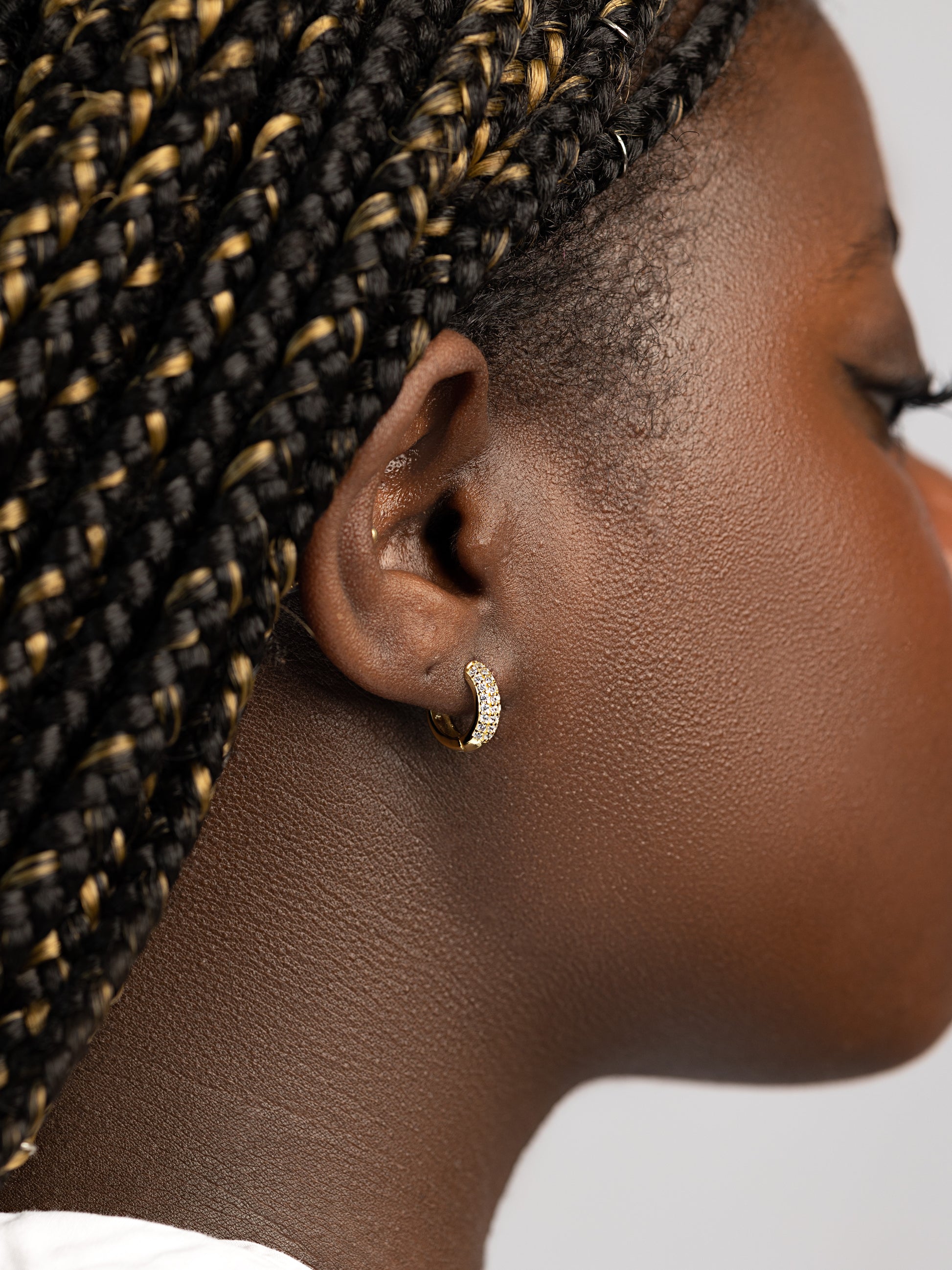 SYMPHANI DAINTY HOOPS | 18K Gold - LILÈ - Earring - LILÈ - online jewellery store - jewelry online - affordable jewellery online Australia