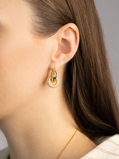 SOSIE HOOPS | 18K GOLD - LILÈ - Earring - LILÈ - online jewellery store - jewelry online - affordable jewellery online Australia