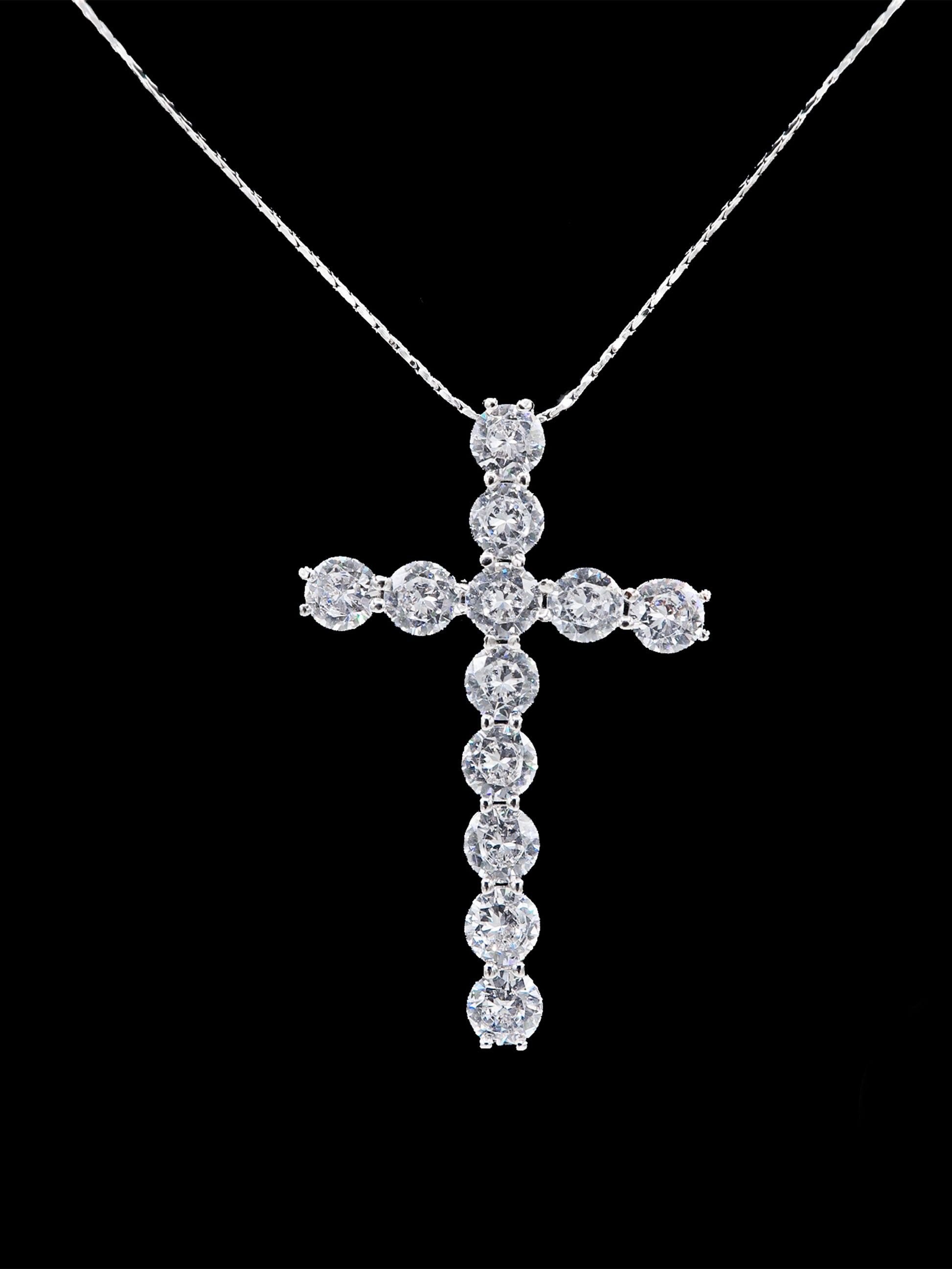 STONE CROSS NECKLACE - LILÈ - Necklace - LILÈ - online jewellery store - jewelry online - affordable jewellery online Australia