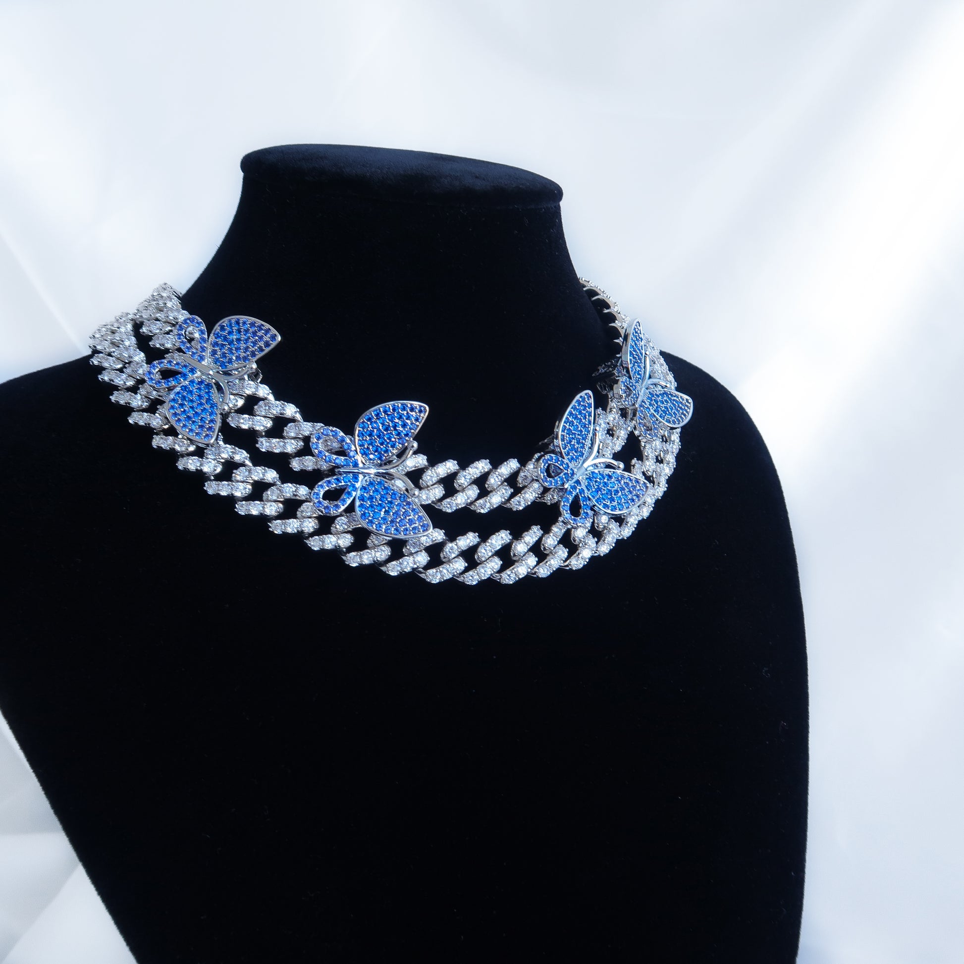 BLUE BUTTERFLY CHAIN - LILÈ - Necklace - LILÈ - online jewellery store - jewelry online - affordable jewellery online Australia
