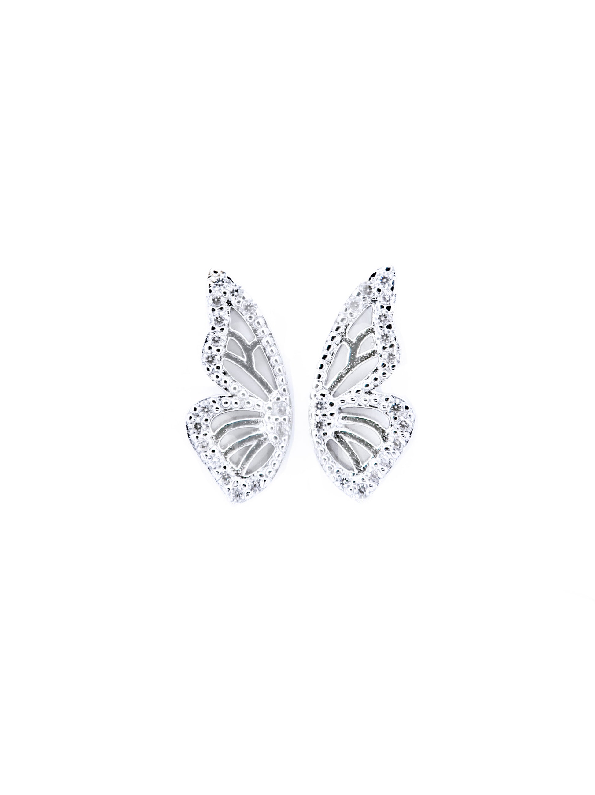 IN TWO BUTTERFLY STUDS - LILÈ - Earring - LILÈ - online jewellery store - jewelry online - affordable jewellery online Australia