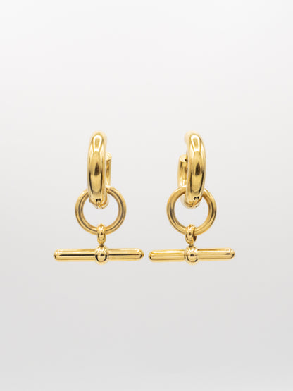 JUNIE HOOPS | 18K Gold - LILÈ - Earring - LILÈ - online jewellery store - jewelry online - affordable jewellery online Australia