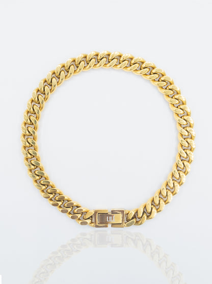 CLASSIC CUBAN ANKLET | 18K Gold - LILÈ - Anklet - LILÈ - online jewellery store - jewelry online - affordable jewellery online Australia
