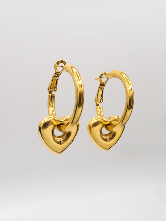 TE AMO HOOPS | 18K Gold - LILÈ - Earring - LILÈ - online jewellery store - jewelry online - affordable jewellery online Australia