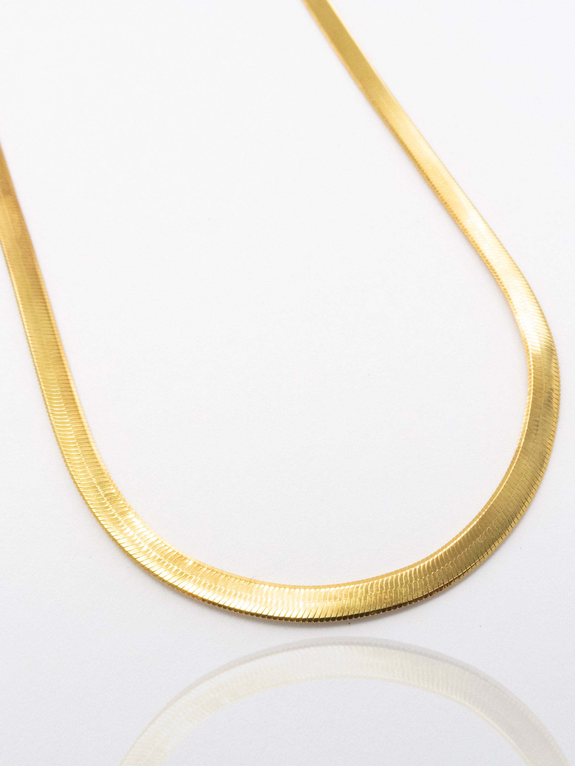 HERRINGBONE CHAIN | 18K Gold - LILÈ - Necklace - LILÈ - online jewellery store - jewelry online - affordable jewellery online Australia