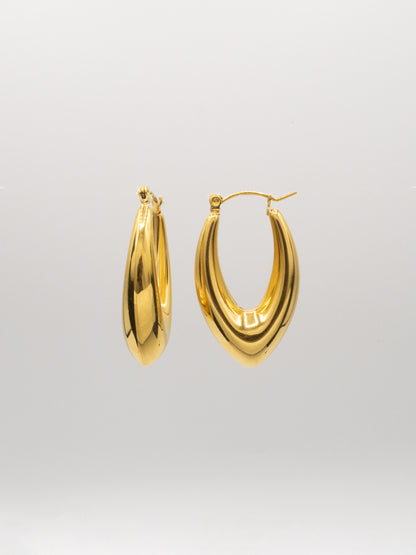 TRÍGONO HOOPS | 18K Gold - LILÈ - Earring - LILÈ - online jewellery store - jewelry online - affordable jewellery online Australia