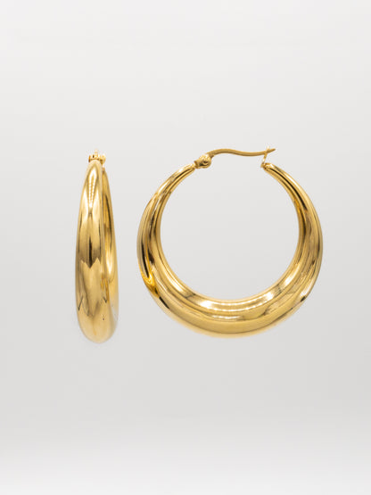 TIAGO HOOPS | 18K Gold - LILÈ - Earring - LILÈ - online jewellery store - jewelry online - affordable jewellery online Australia